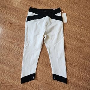 CALIA Women's Essential Cross Capri Legging-Unbleached NWT